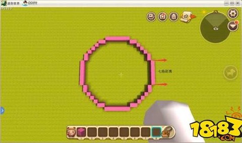 迷你世界圆形怎么搭