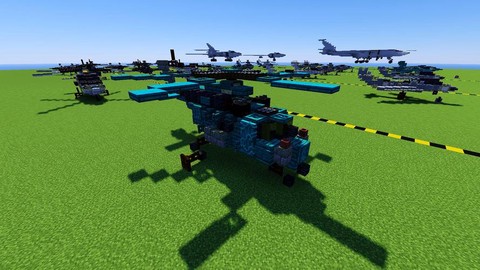 我的世界怎么做直升机