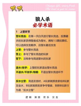 狼人杀猎人上警说什么[图1]