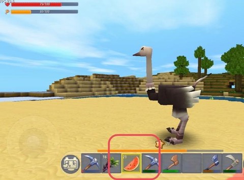 迷你世界小鸵鸟吃什么